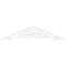 Ekena Millwork Pitch Hurley Architectural Grade PVC Gable Pediment, 60"W x 12 1/2"H x 1"P (5/12) GPP060X013X100HUR - alternate 2